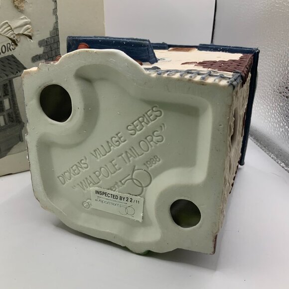 Department 56 Heritage Village Collections Dickens Walpole Tailors Building - Picture 6 of 7